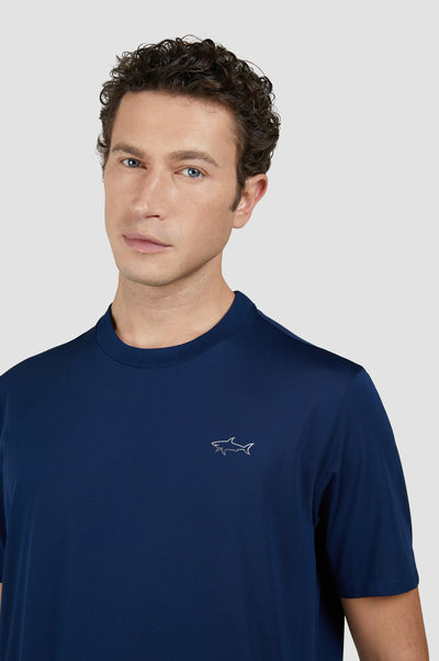 Paul & Shark Printed Save the Sea Seaqual® Yarn T-shirt | Navy