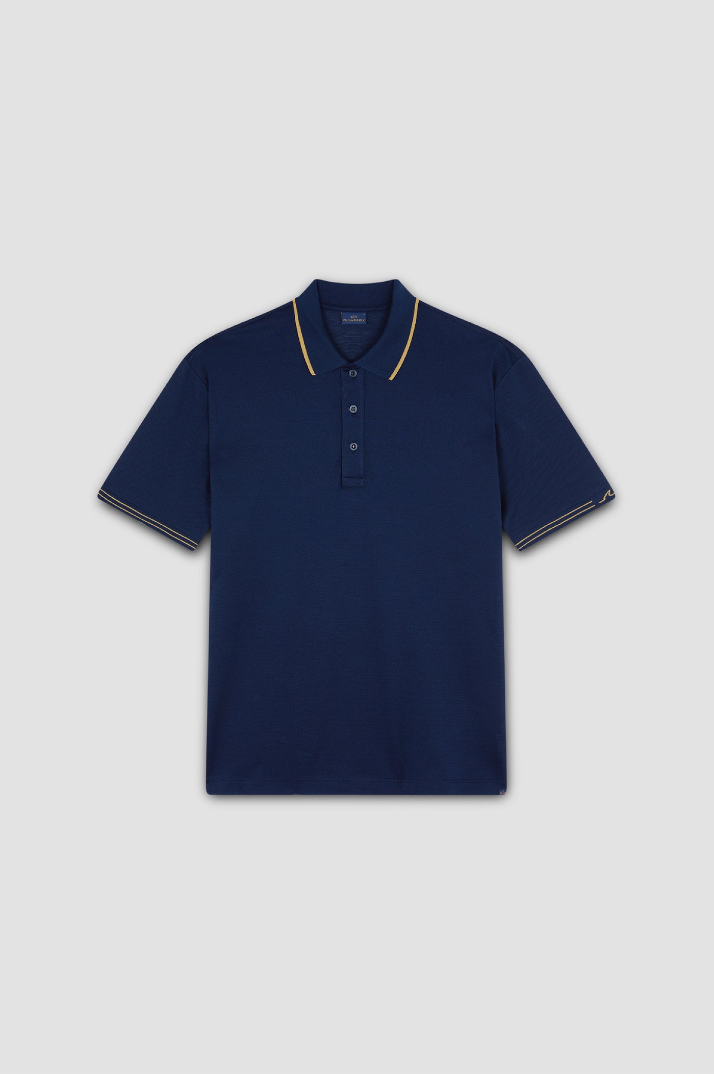 Paul & Shark Fine Piqué Cotton Polo Shirt | Navy