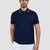 Paul & Shark Fine Piqué Cotton Polo Shirt with Metal Shark | Navy