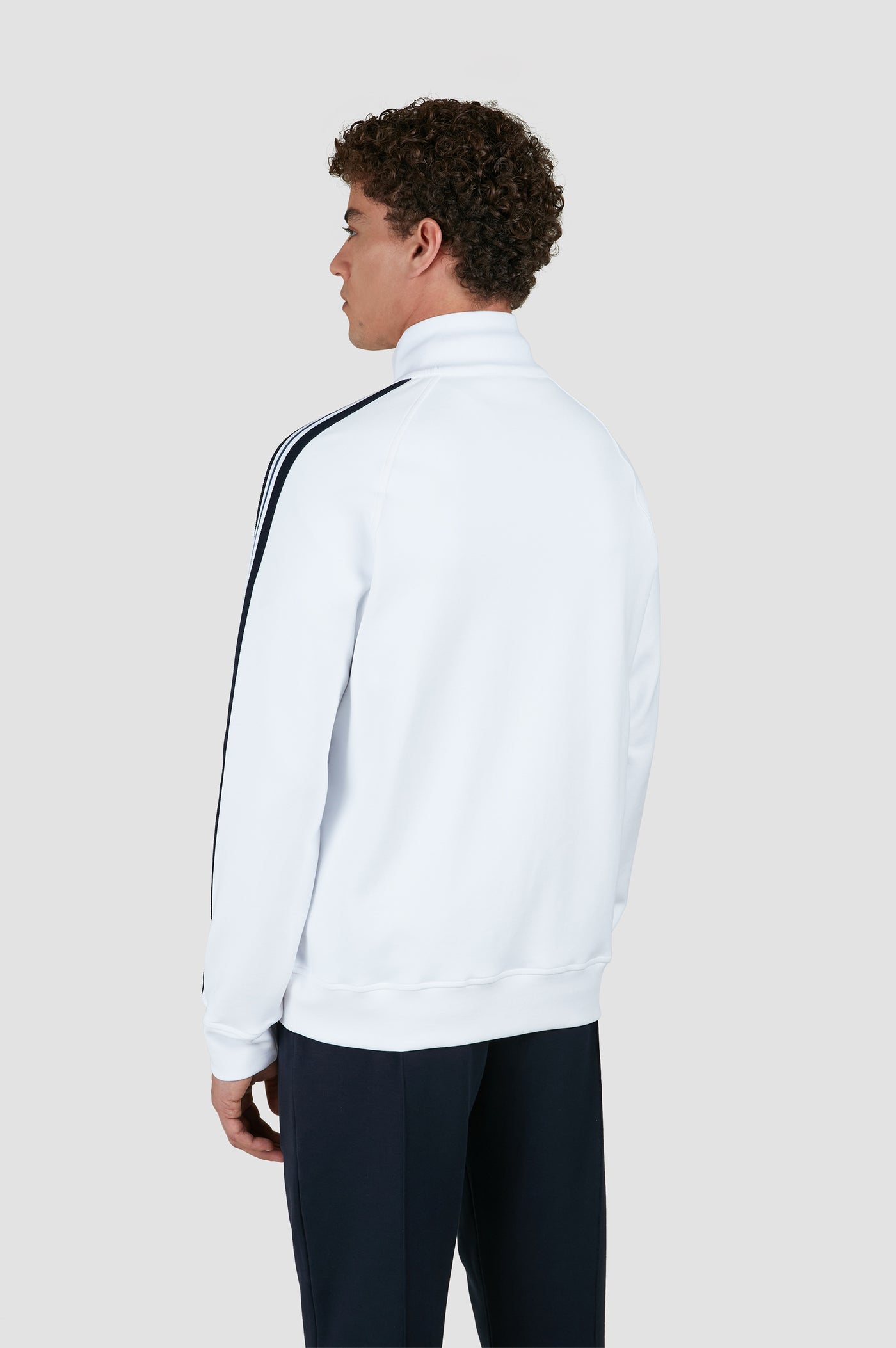 Paul & Shark Active Fleece Cotton Full Zip Cardigan | White