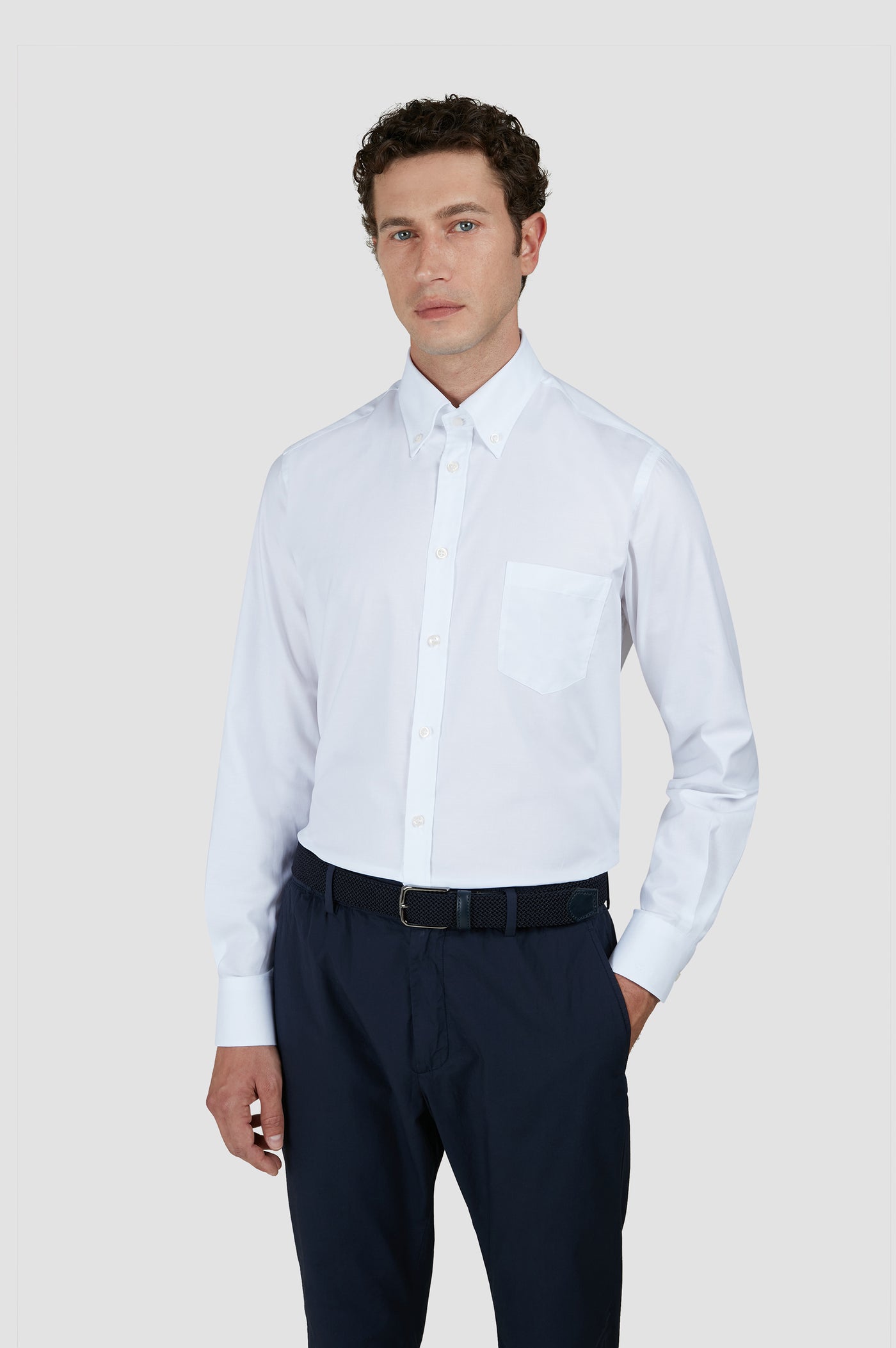 Paul & Shark Cotton Summer Oxford Shirt | White