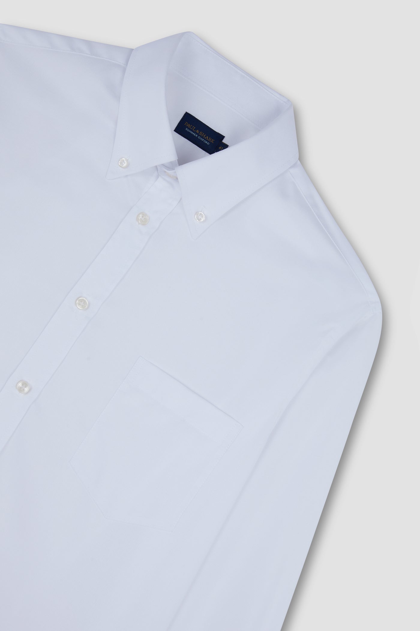 Paul & Shark Cotton Summer Oxford Shirt | White