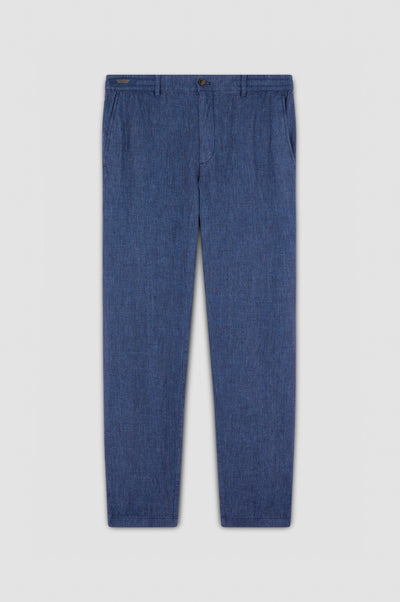 Paul & Shark Linen Drawstring Trousers | Navy