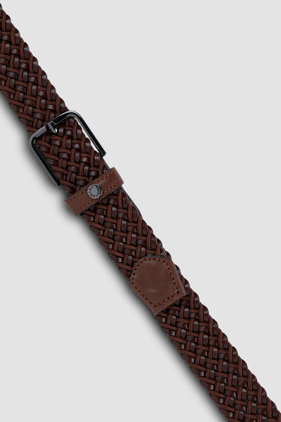 Paul & Shark Woven Elastic Belt | Brown