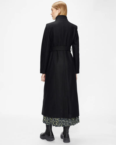 Ted Baker Rosell Wool Wrap Long Coat | Black