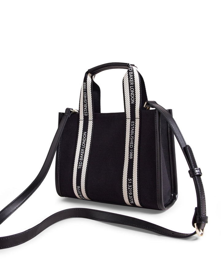Ted Baker Georgea Small Canvas Tote Bag | Black