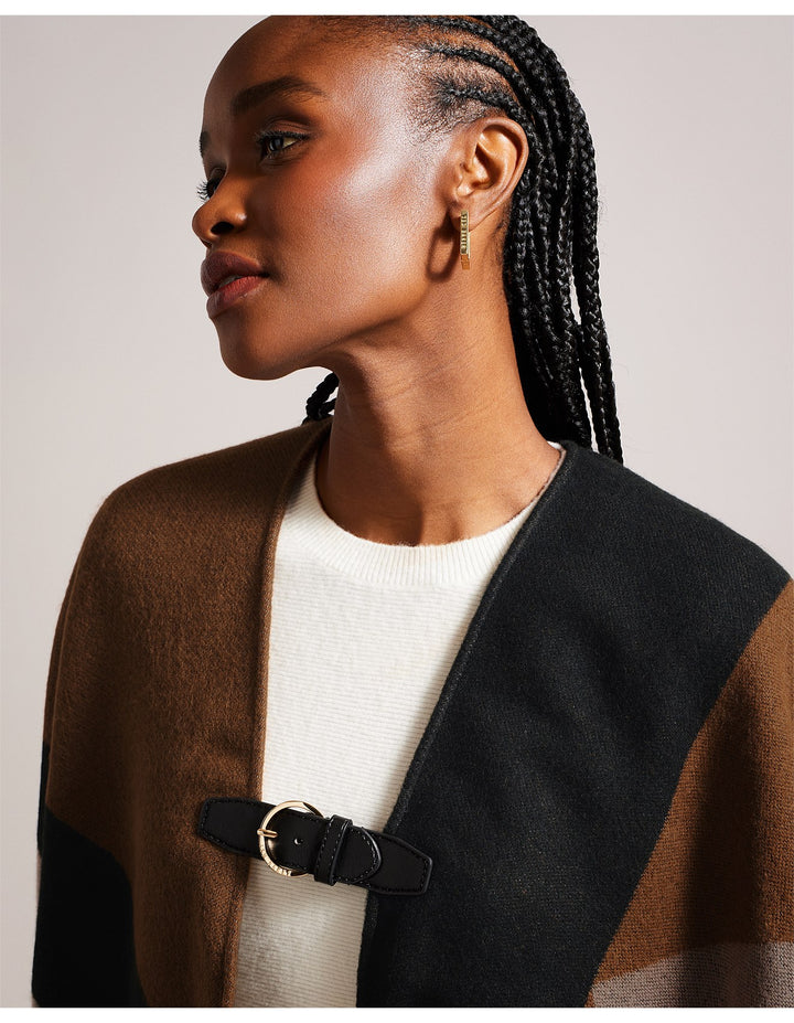 Ted Baker Suffia Buckle Poncho | Tan