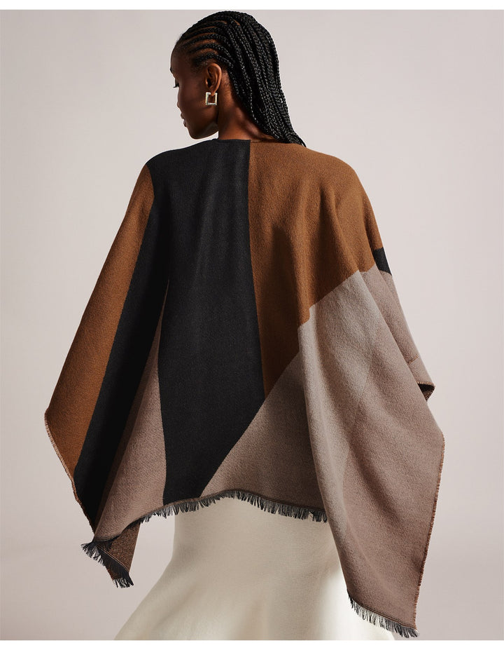 Ted Baker Suffia Buckle Poncho | Tan