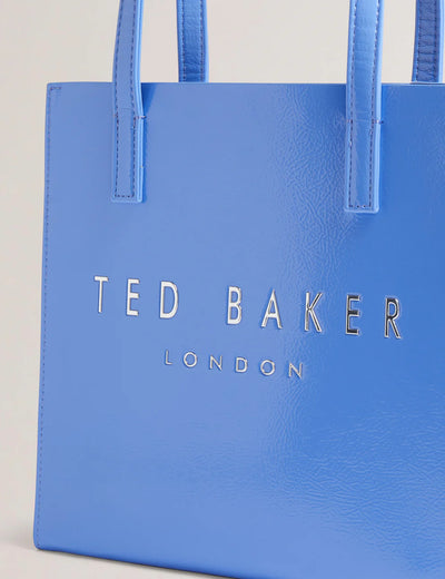 Ted Baker Crinkon Large Crinkle Texture Icon Bag | Mid Blue