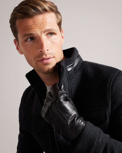 Ted Baker Ballat Leather Gloves | Black