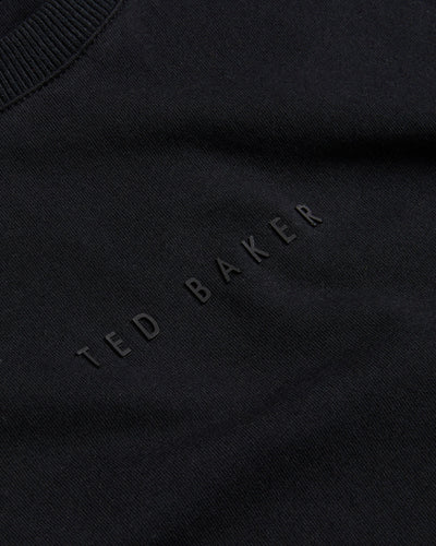 Ted Baker Wiskin Branded Regular Fit T-Shirt | Black