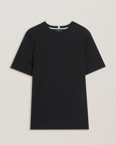 Ted Baker Wiskin Branded Regular Fit T-Shirt | Black