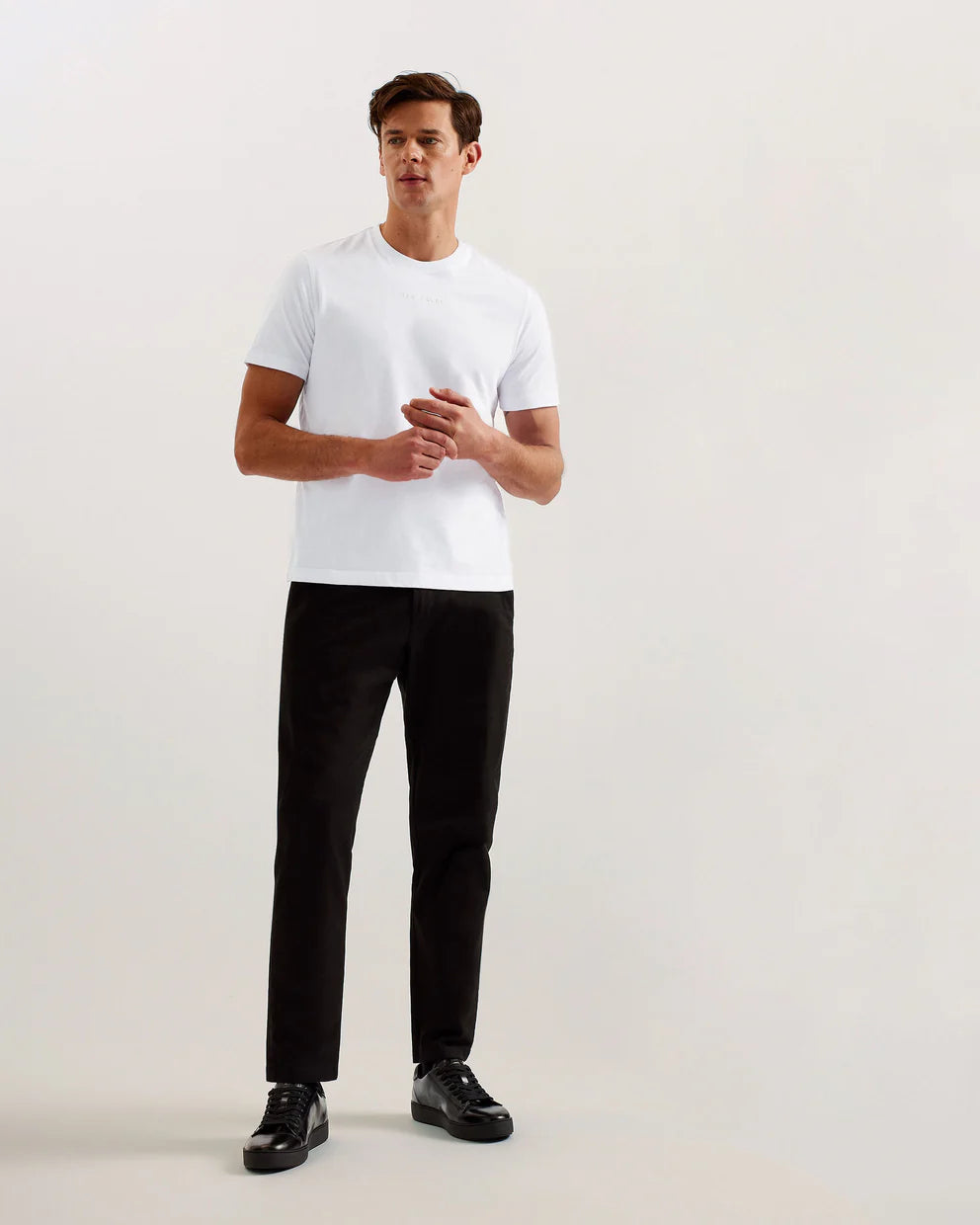 Ted Baker Wiskin Branded Regular Fit T-Shirt | White