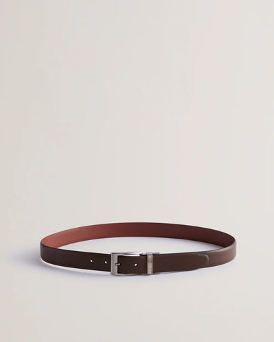 Ted Baker Colier Leather Reversible Belt | Brown/Chocolate