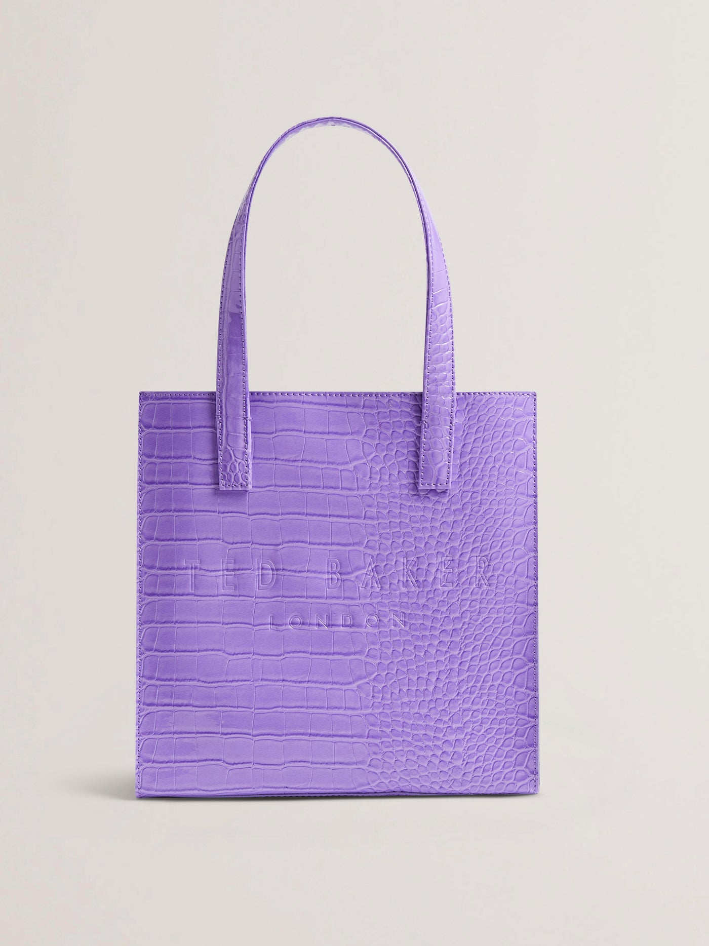 Ted Baker Croccon Croc Detail Large Icon Bag | Bright Purple