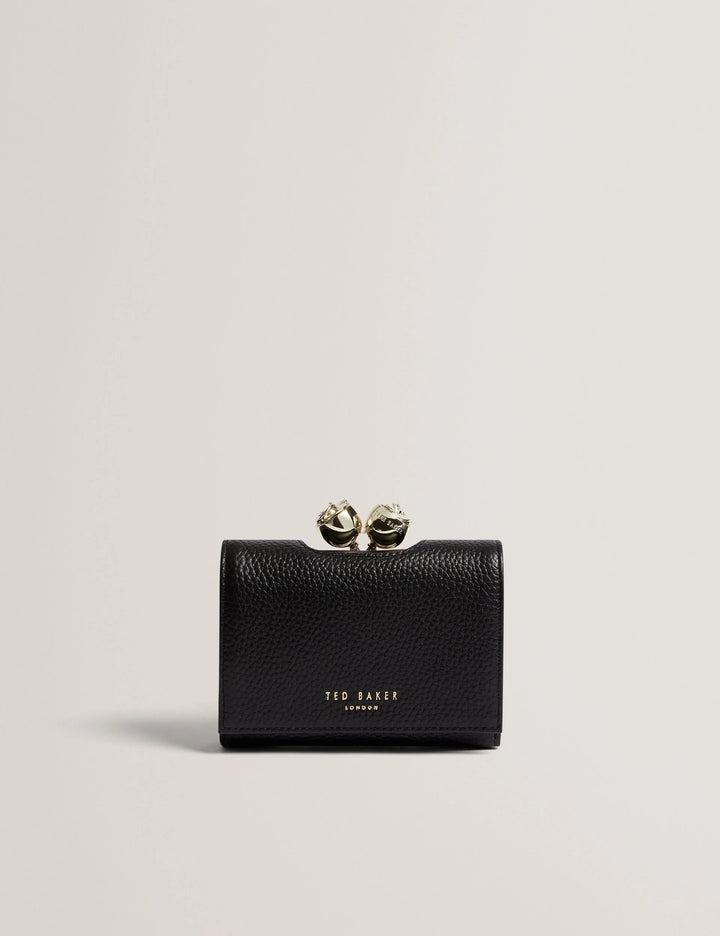 Ted Baker Roosa Detail Leather Small Bobble Purse | Black