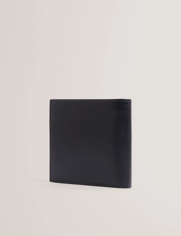 Ted Baker Embossed Corner Leather Coin Wallet | Navy