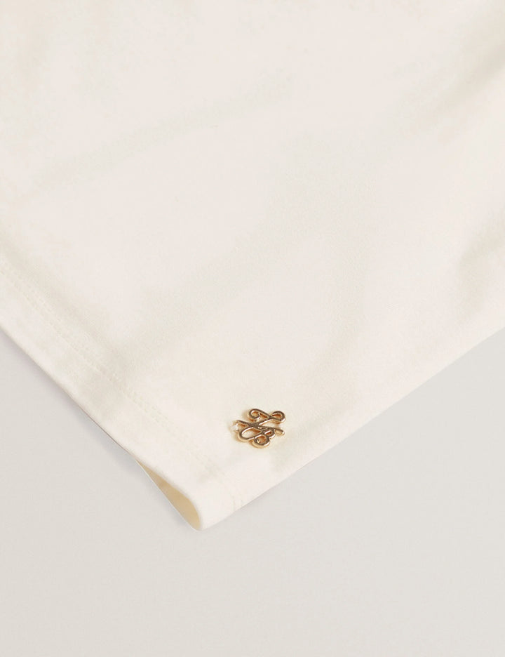 Ted Baker Soft Touch Fitted Short Sleeve T-Shirt | Ivory