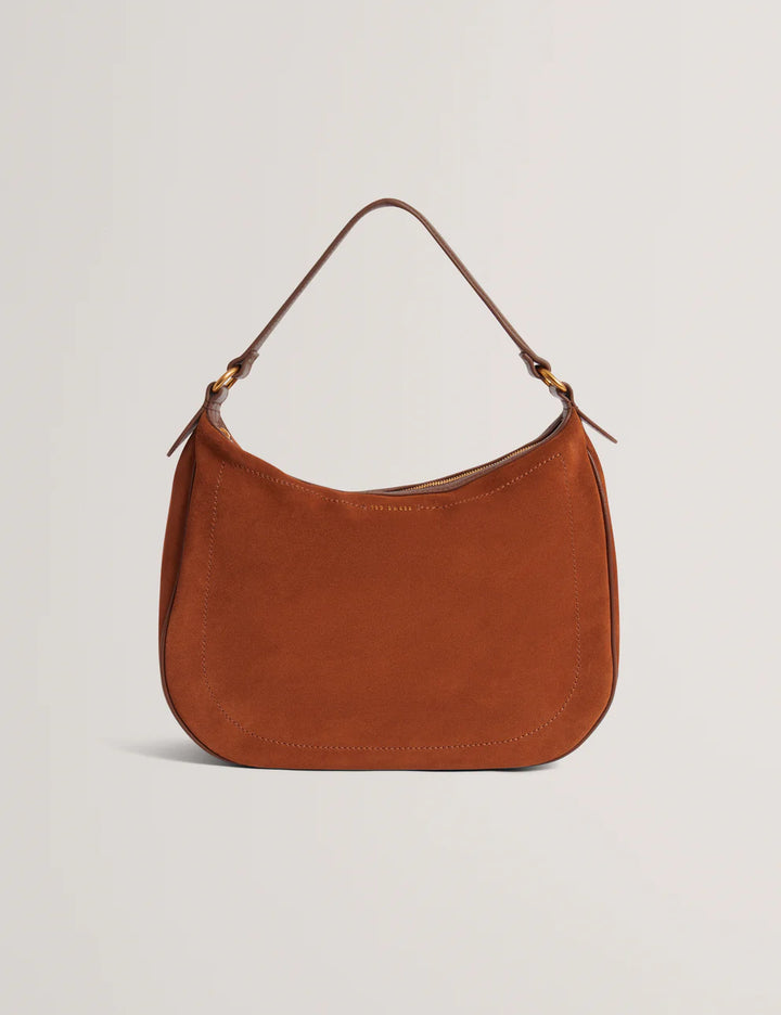 Ted Baker Samiyra Webbing Suede Hobo Bag | Brown