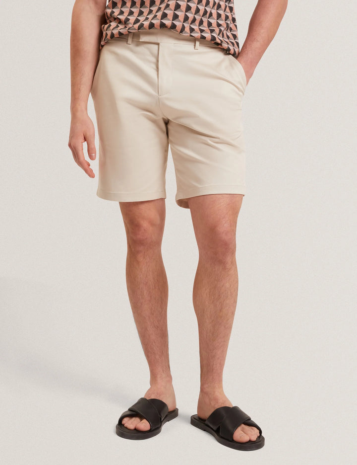 Ted Baker Loweton Slim Leg Stretch Cotton Chino Shorts | Ecru