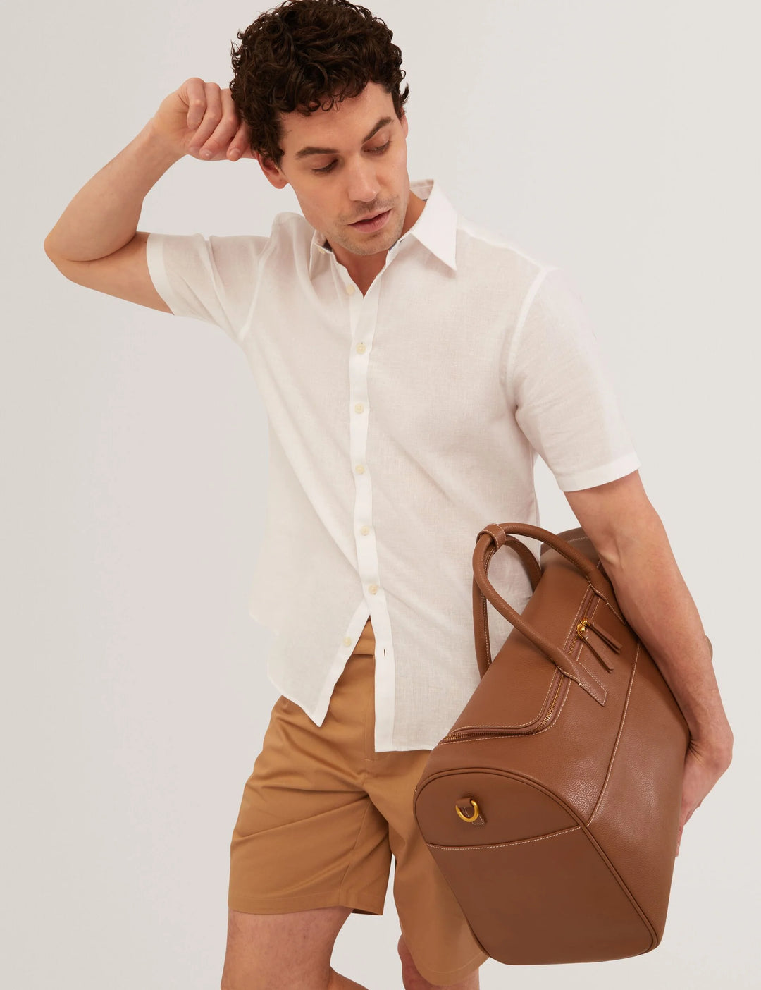 Ted Baker Loweton Slim Leg Stretch Cotton Chino Shorts | Tan