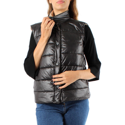 PennyBlack Raspa Double-Faced Gilet | Black/Beige