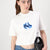 Karl Lagerfeld Boxy Glitched Logo T-shirt | White