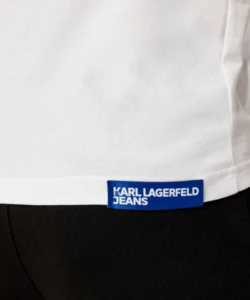 Karl Lagerfeld Logo Regular Fit T-shirt | White