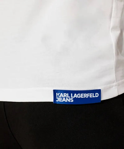 Karl Lagerfeld Logo Regular Fit T-shirt | White