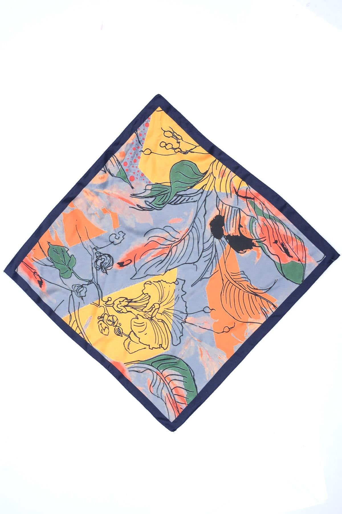 Never Needy Colorful Floral Scarf | Multi