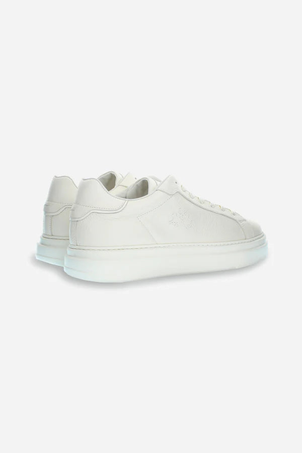 La Martina Men's Shoes Leather Trainers | Off White