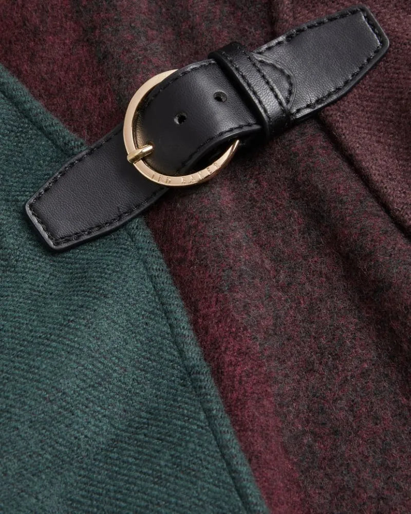 Ted Baker Suffia Buckle Poncho | Dark Red