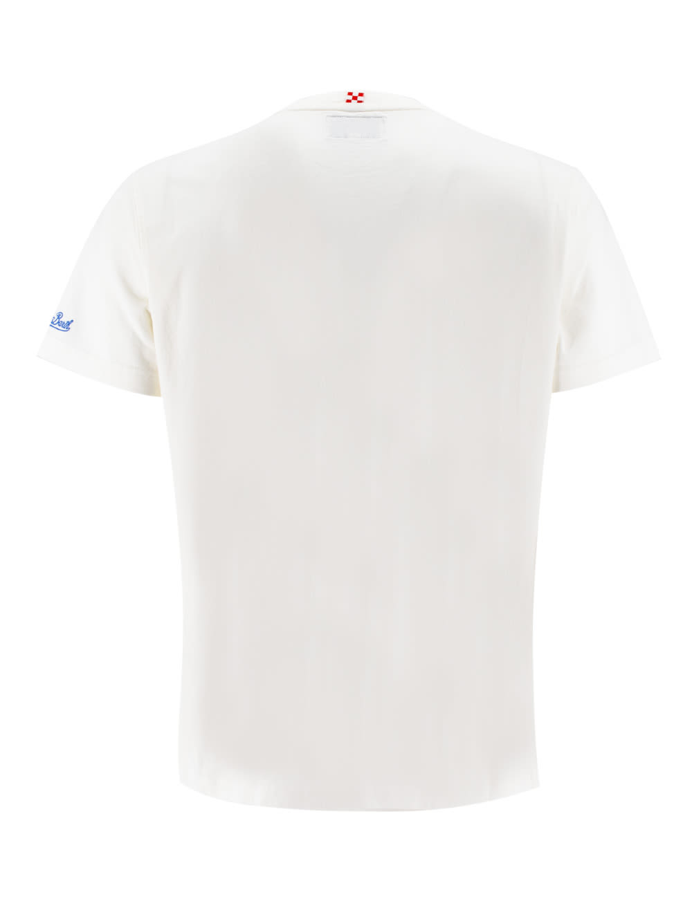 MC2 Man Heavy Cotton T-shirt with Apres Ski Embroidery | White