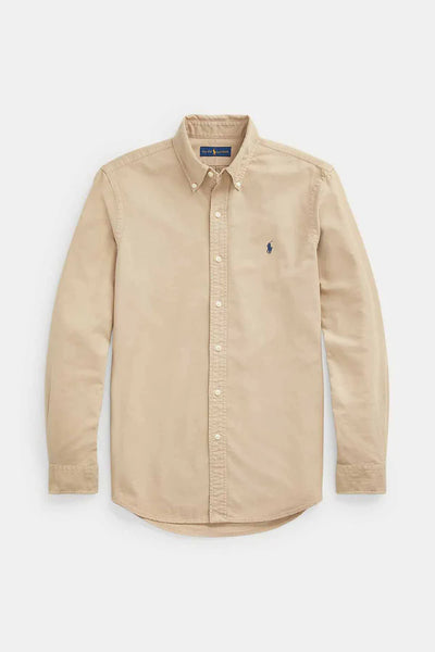 Ralph Lauren Custom Fit Oxford Shirt | Surrey Tan