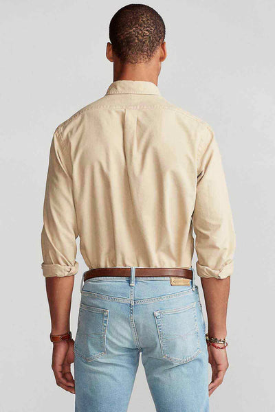 Ralph Lauren Custom Fit Oxford Shirt | Surrey Tan