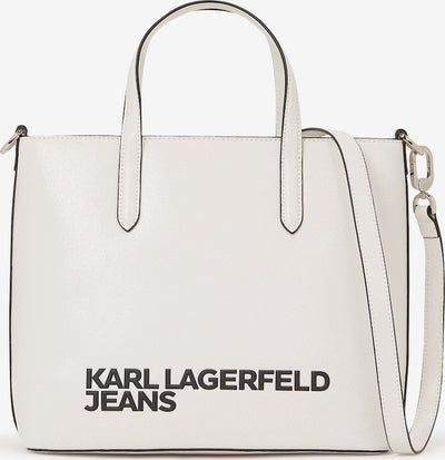 Karl Lagerfeld Essential Logo Mini Tote Bag | White