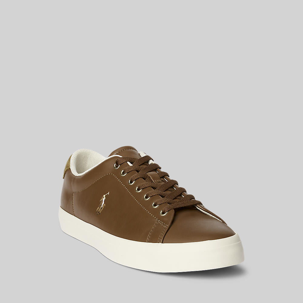 Ralph Lauren Longwood Leather Sneaker | Tan