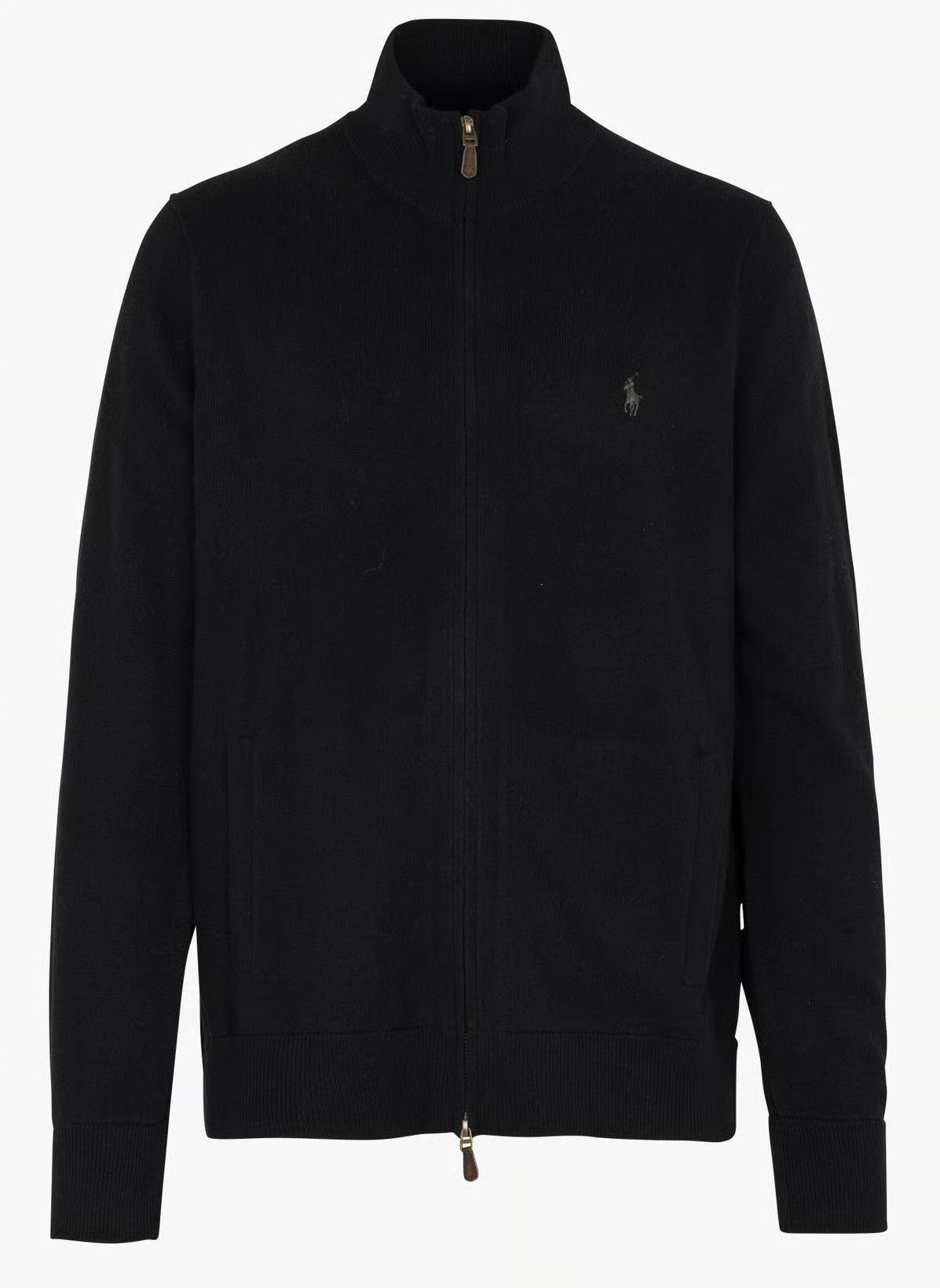 Ralph Lauren Wool Full-Zip Jumper | Black