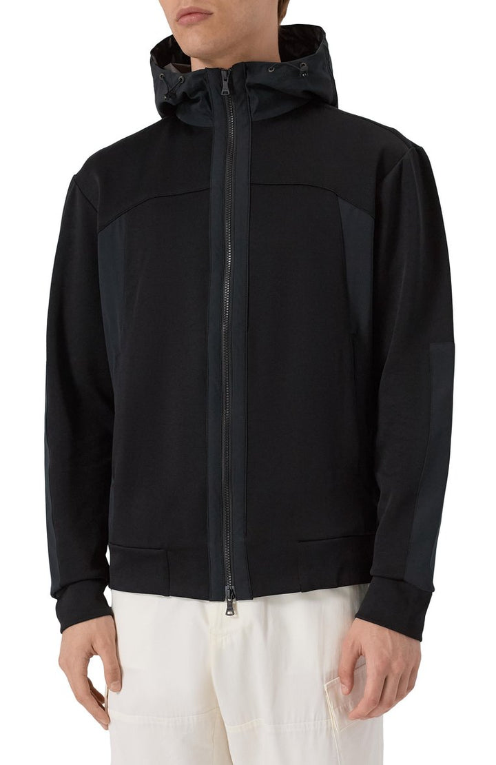 Paul & Shark Typhoon Re4x4 Supersoft Fleece Cardigan | Black