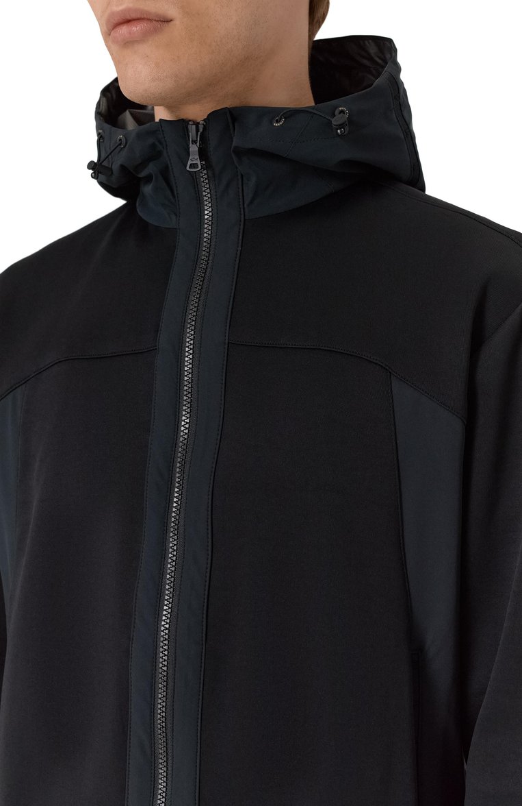 Paul & Shark Typhoon Re4x4 Supersoft Fleece Cardigan | Black