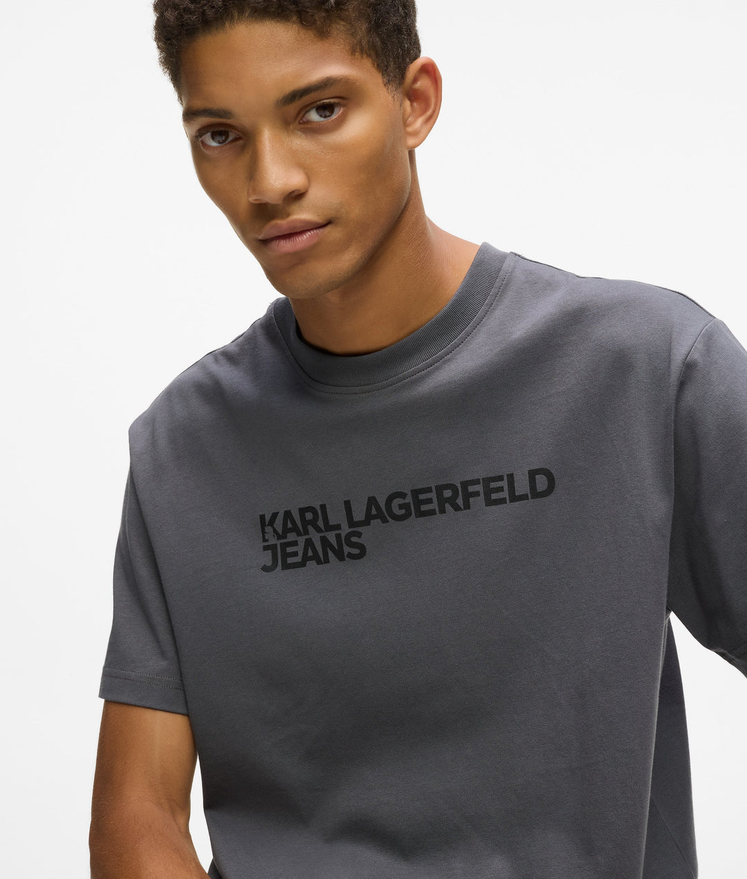 Karl Lagerfeld Regular Logo Men's T-shirt | Magnet