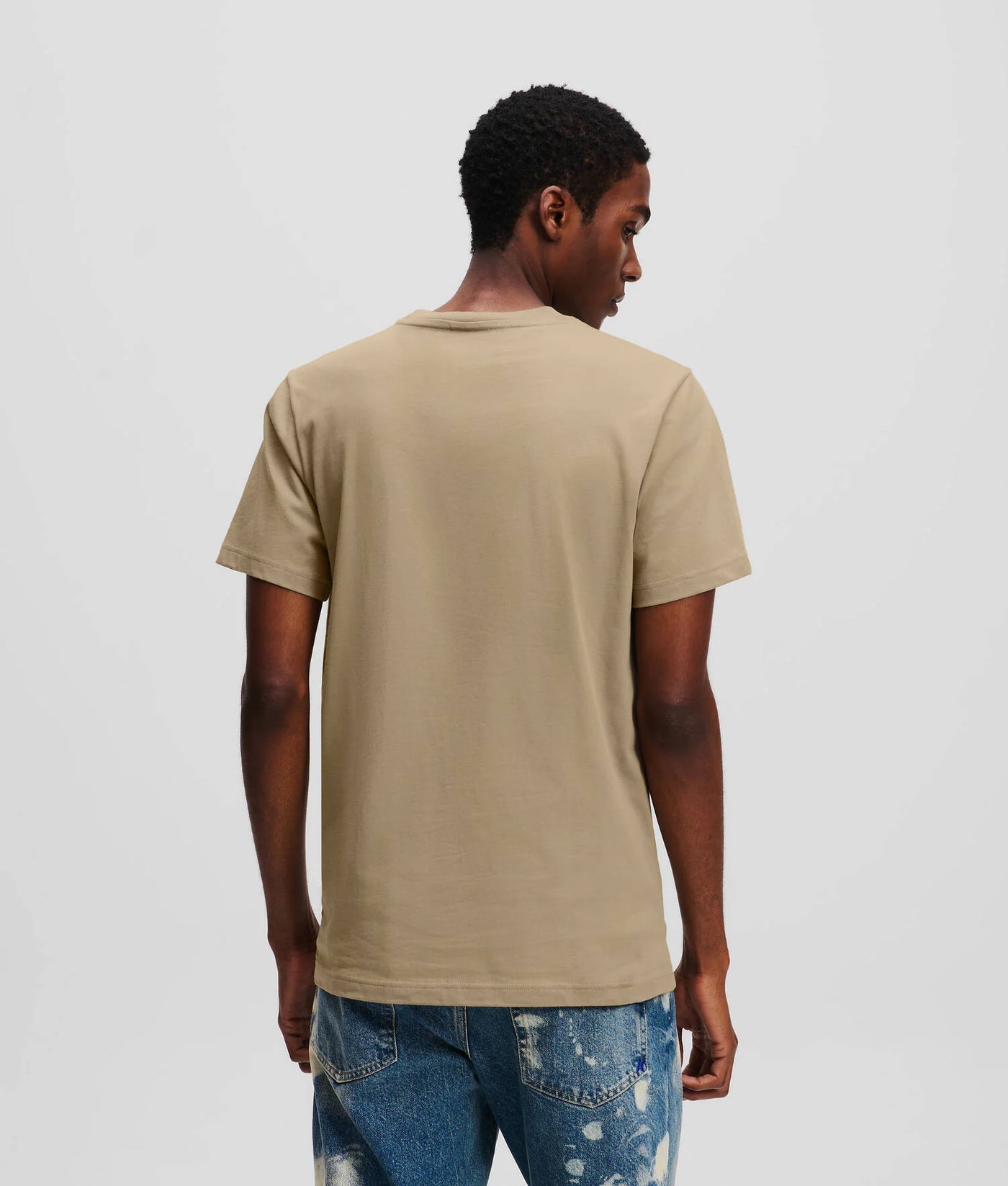 Karl Lagerfeld Slim Fit Graphic T-shirt | Desert Taupe