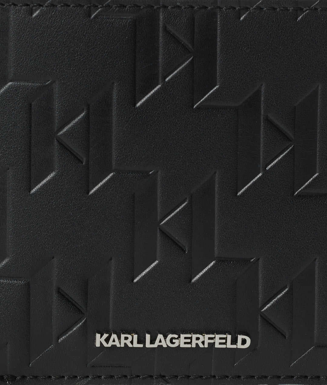 Karl Lagerfeld Loom Leather Bifold Wallet | Black