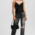 Karl Lagerfeld Staight Distressed High Rise Jeans | Black