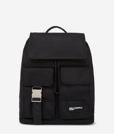 Karl Lagerfeld Utility Nylon Backpack | Black