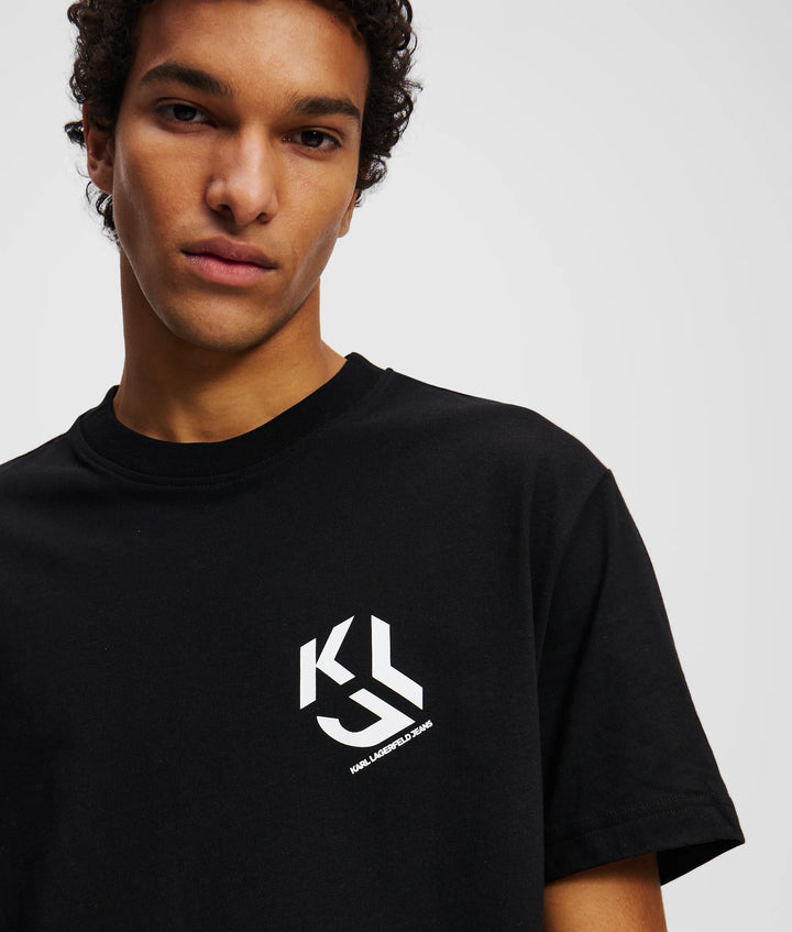 Karl Lagerfeld Regular Monogram Men's T-shirt | Black