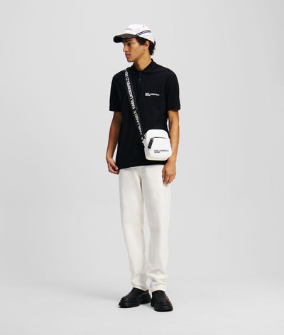 Karl Lagerfeld Logo Polo Shirt | Black