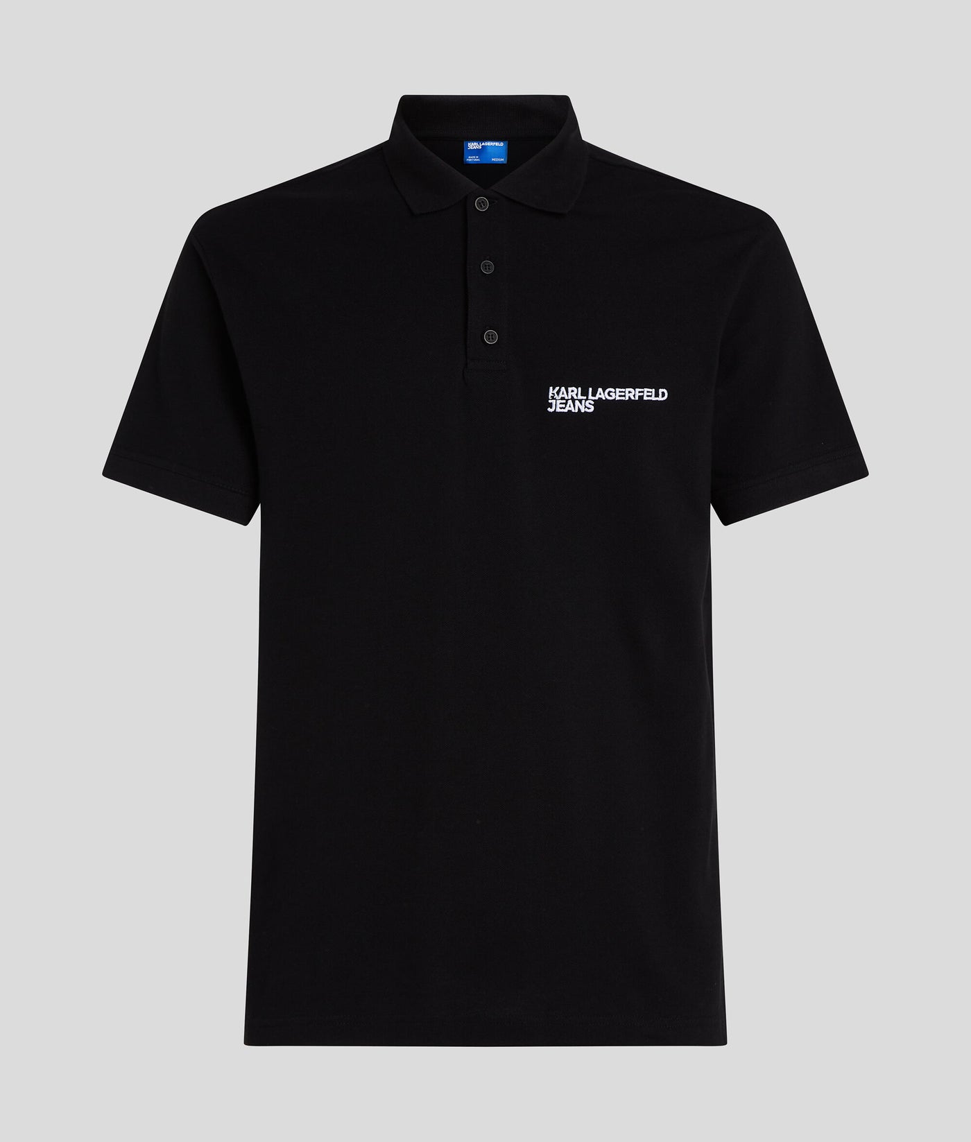 Karl Lagerfeld Logo Polo Shirt | Black