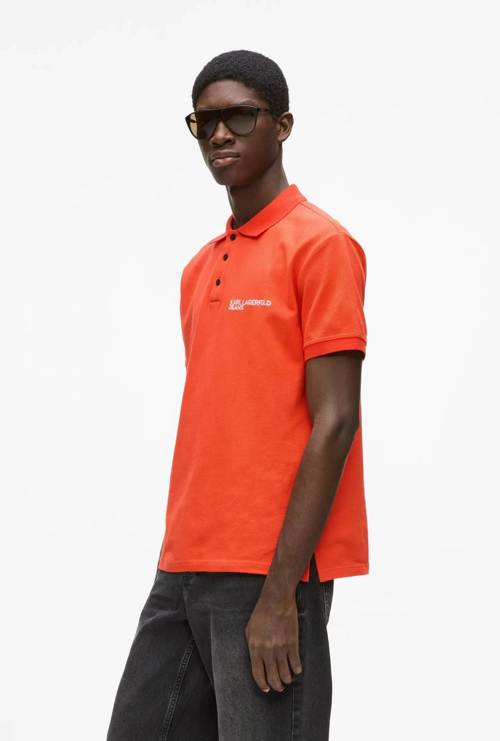 Karl Lagerfeld Logo Men's Polo | Grenadine