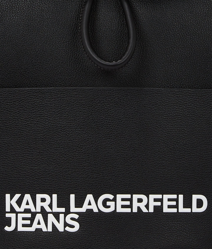 Karl Lagerfeld Flap Top Backpack | Black